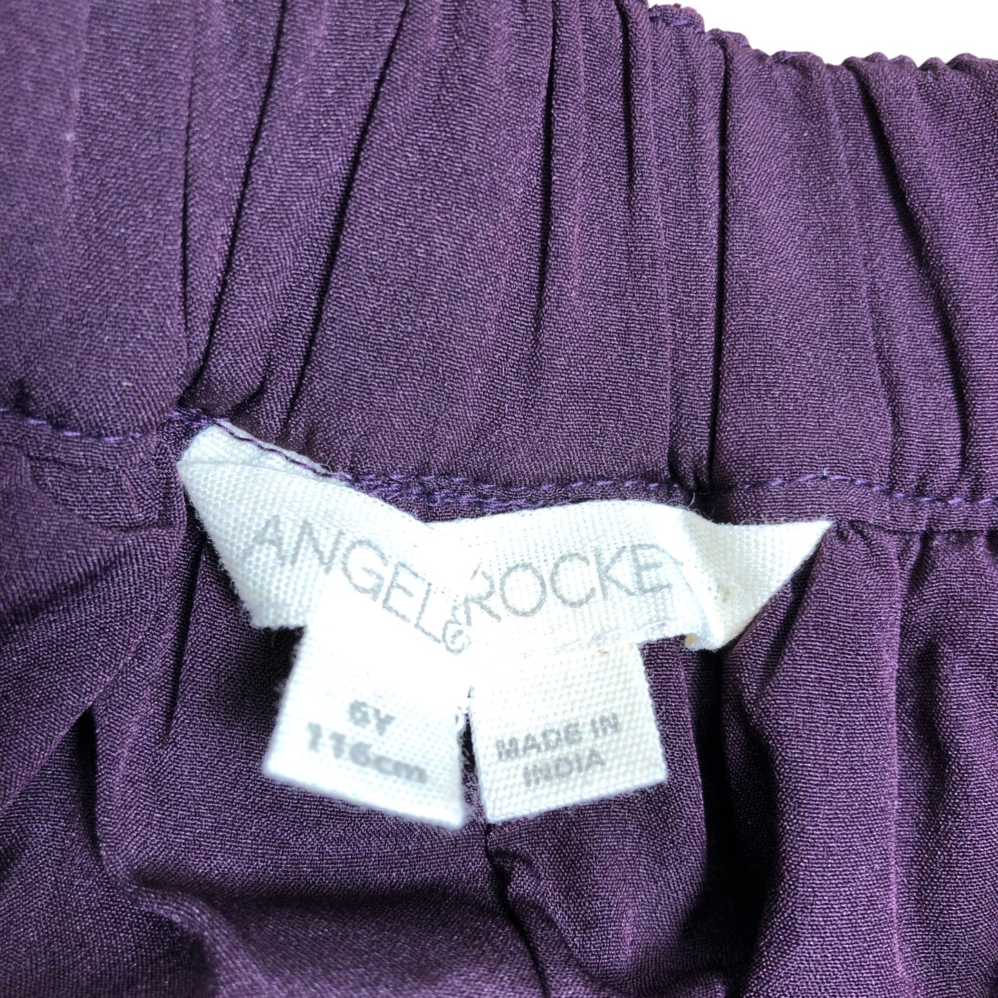 Angel & Rocket Girls Purple Velvet Bow Skirt Age 6 Cute Dressy Style