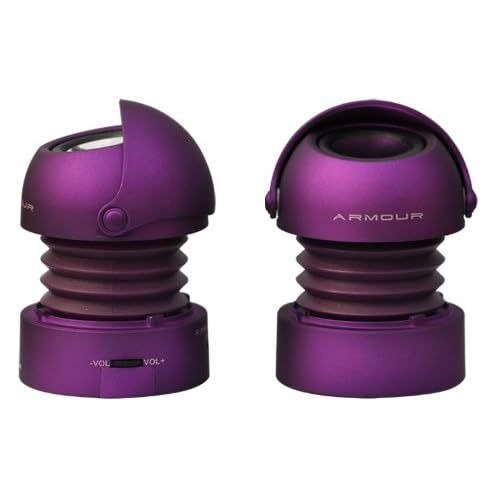 Sonpre Armour Dual Max-N Pop Up Mini Speakers Purple Extra Bass Rechargeable