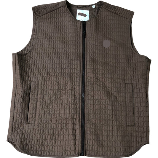 Brown Lightweight Quilted Vest Size M Men's Outerwear