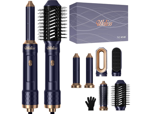 Ukliss 6 In 1 Hot Air Styler Hair Dryer Styling Tools Lightweight Ergonomic