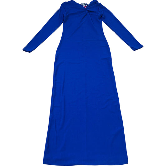 River Island Long Sleeve Blue Dress Women Elegant Fitted Outwear Party
