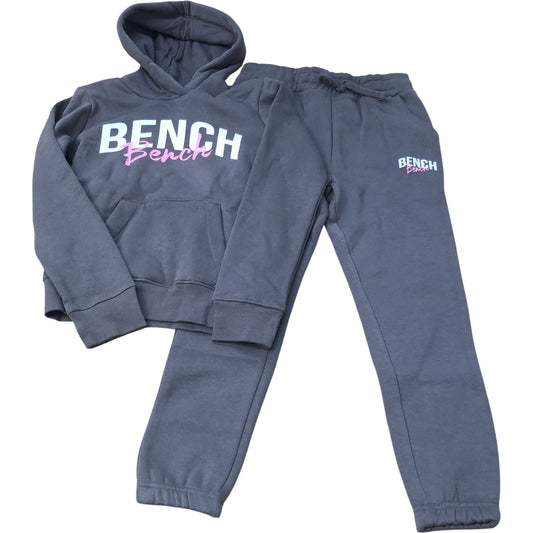 Bench Kids Two Part Hoodie & Joggers Set Dark Grey 9-10 Years