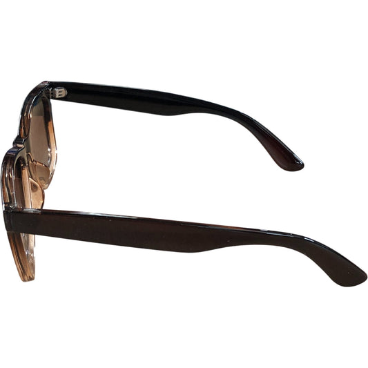 Tianyesy Square Sunglasses Brown Gradient Lens Unisex Stylish
