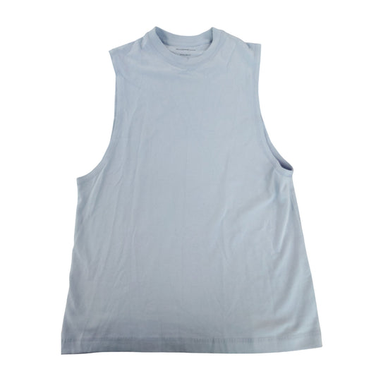 River Island Sleeveless T-Shirt XS Men's Light Blue Cotton Basic Top