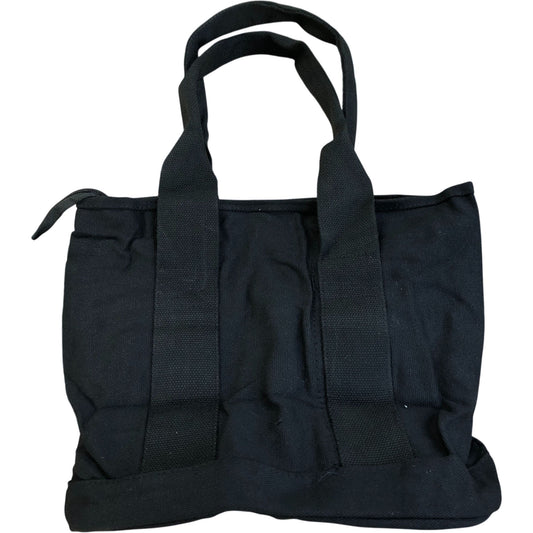 Aucuu Canvas Tote Bag Reusable Black 100% Cotton