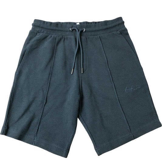 River Island Men's Activewear Shorts Blue Cotton with Pockets XS