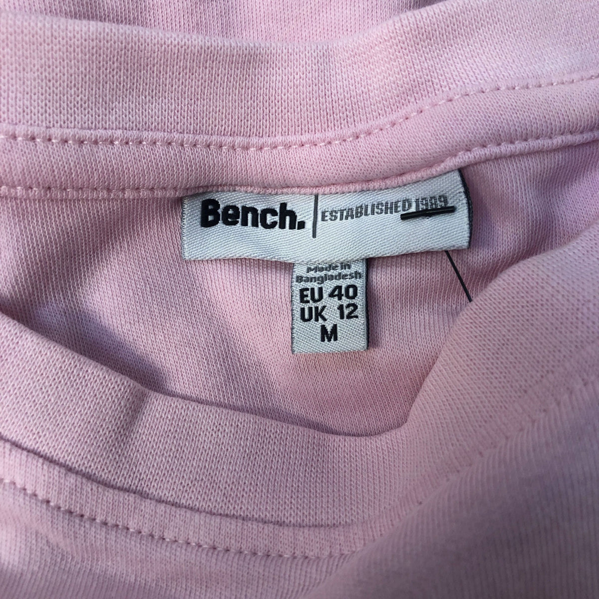 Bench Boxy Fit Cropped Pink T-Shirt Size M
