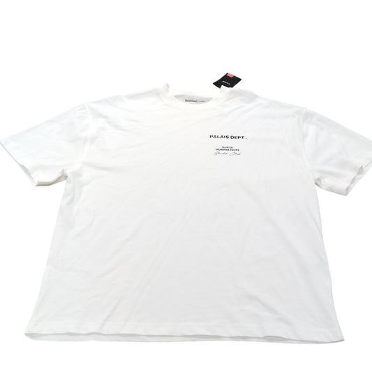 River Island Palais Dept T-Shirt UK L Men's White Graphic Cotton Tee