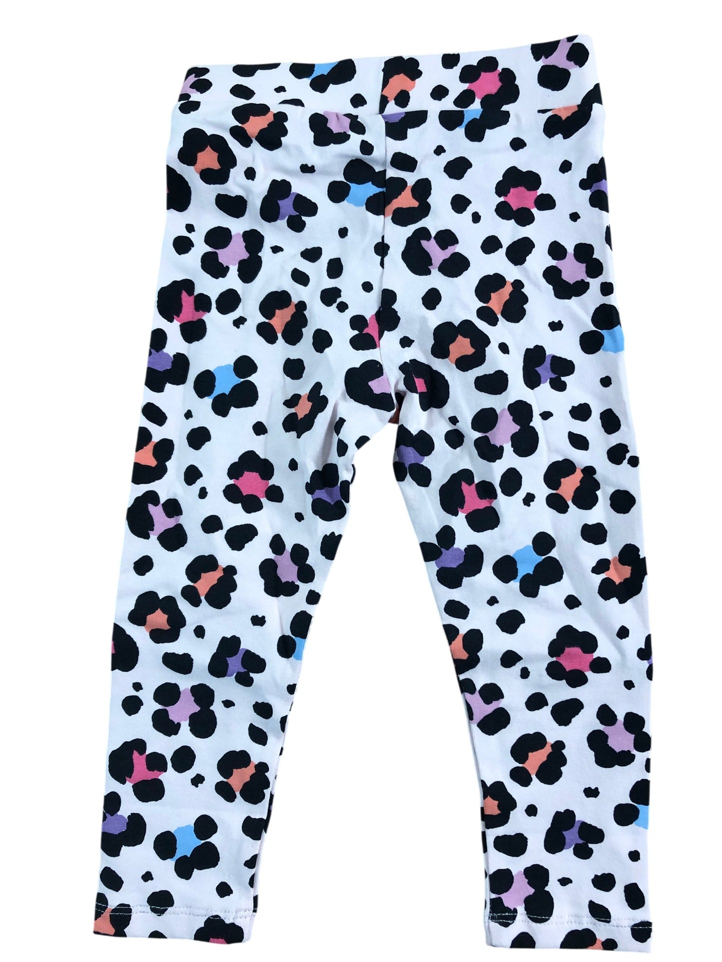River Island Mini 12-18 Months Girls Pink Leopard Print Leggings