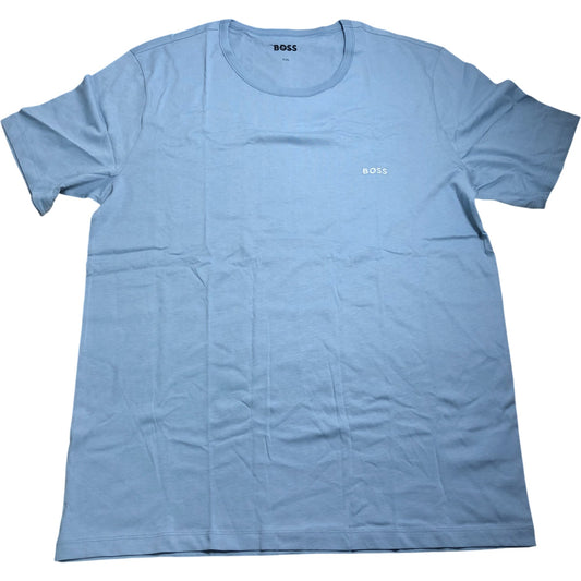 BOSS 3 Pack T-Shirts XXL Men's Casual Cotton Top Navy Sky Blue Light Blue