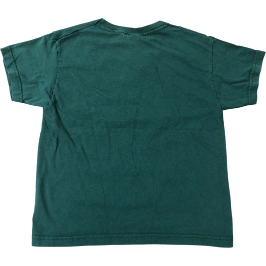 Fruit Of The Loom Green T-Shirt 5-6 Years Kids Casual Cotton Top