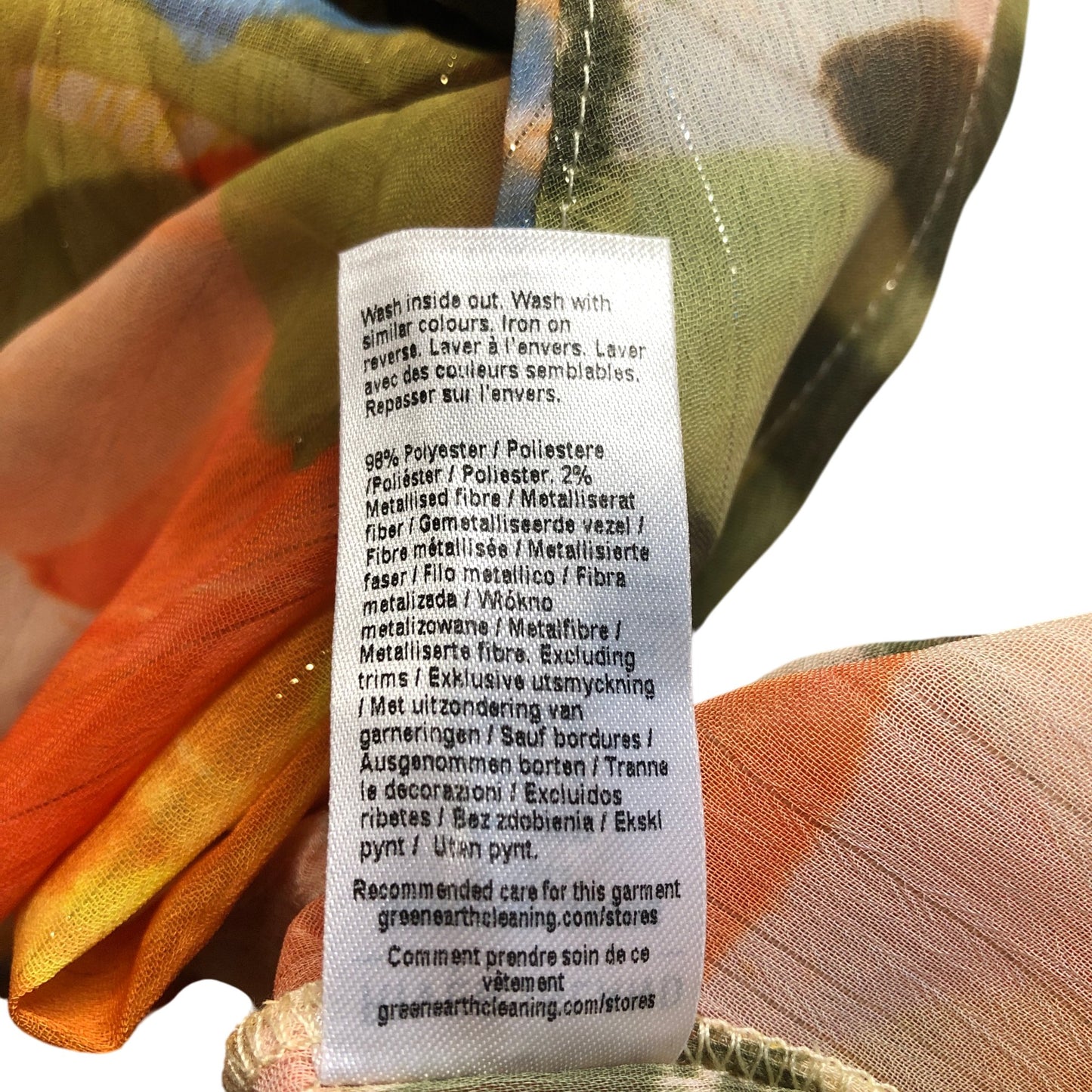 River Island V Neck Floral Print Dress Women's Long Sleeve Size XS Lightweight