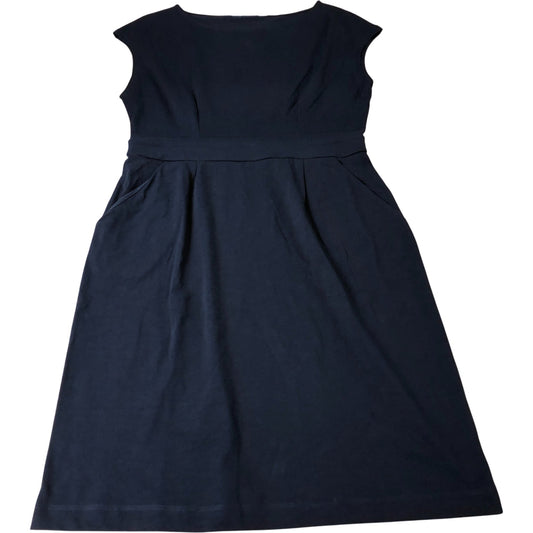 Women's Dress Navy Blue Casual Cotton Cap Sleeve UK14