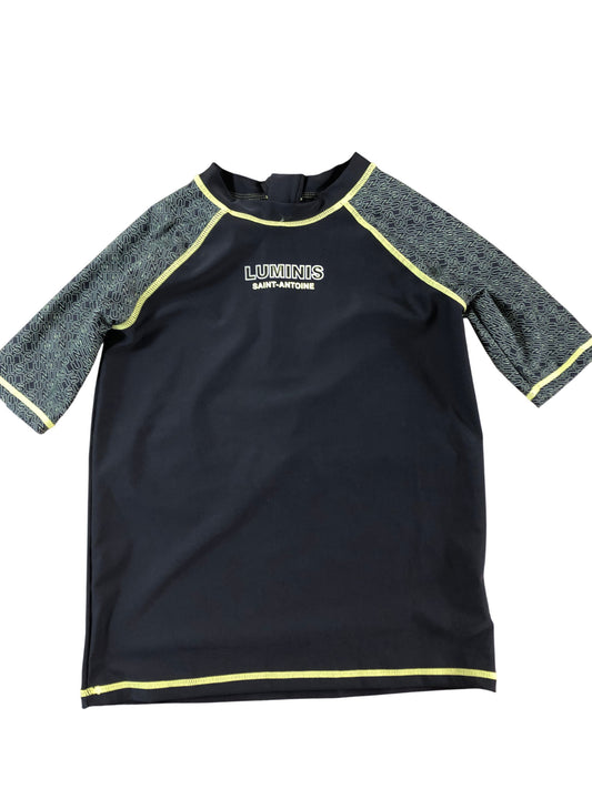 Luminis Saint-Antoine Rash Vest 11 12 Years Boys Black Green Swimwear
