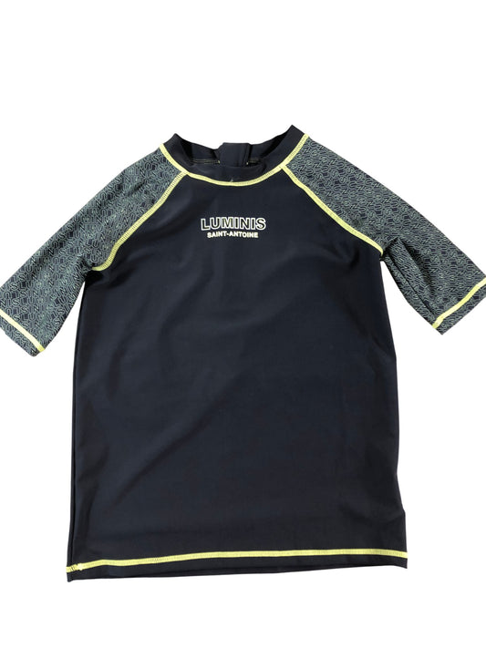 Luminis Saint-Antoine Rash Vest 11 12 Years Boys Black Green Swimwear