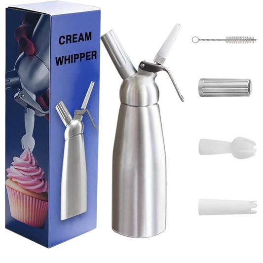 Nuvantee Cream Whipper With Various Tips Perfect For Cakes And Desserts