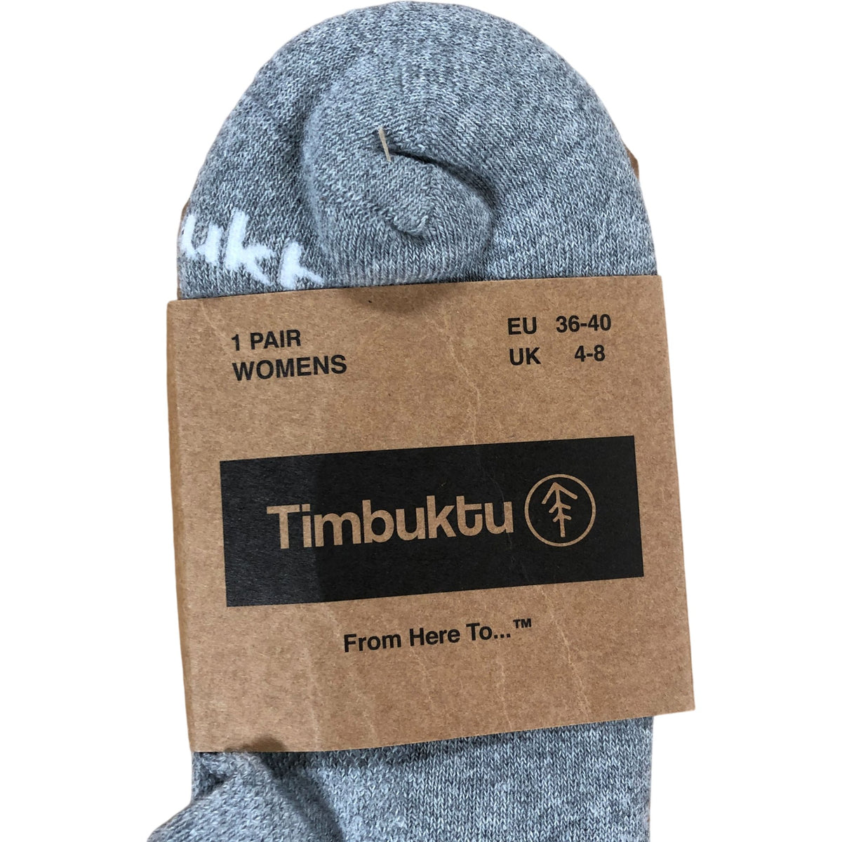 Timbuktu Ankle Socks UK4-8 Women Grey Marl Comfortable Durable Collection