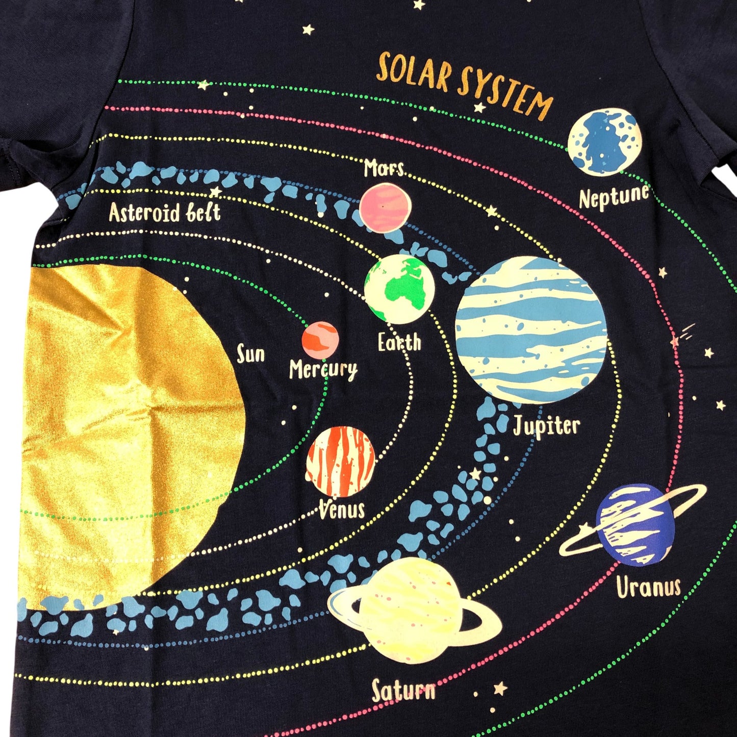Mini Boden Navy Solar System T-Shirt - 11-12 Years
