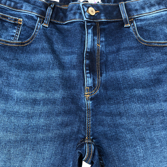 River Island Classic Skinny Jeans Women's Midrise Denim Blue Stretch Fit