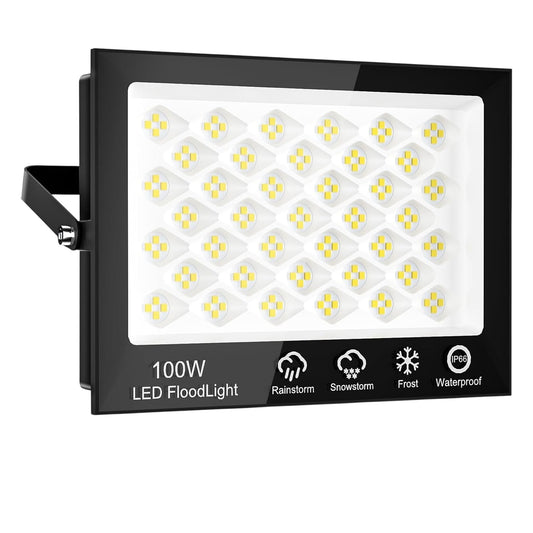 LED Flood Light 100W UV-A Bright Waterproof Security Lighting Outdoor Use
