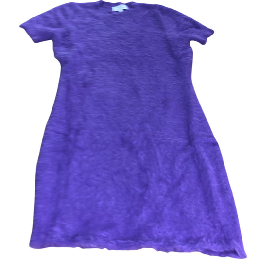 Branded Purple Fluffy Bodycon Dress - Size 6