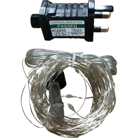 Brightown Fairy String Lights Plug In Pure White 66ft Outdoor Indoor Decorative