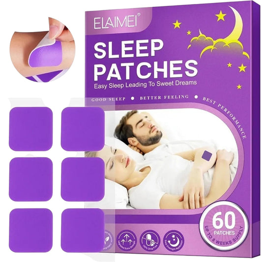 Elaimei Sleep Patches Easy Sleep Aid 60 Patches Natural Sleep Support