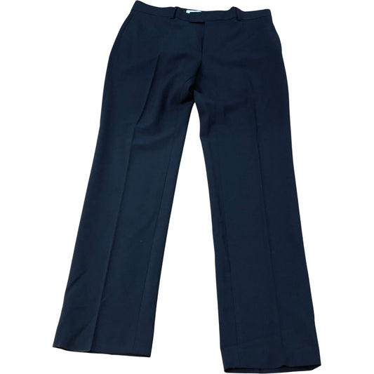 River Island Formal Trousers Size 34 Men's Straight Leg Black Polyester