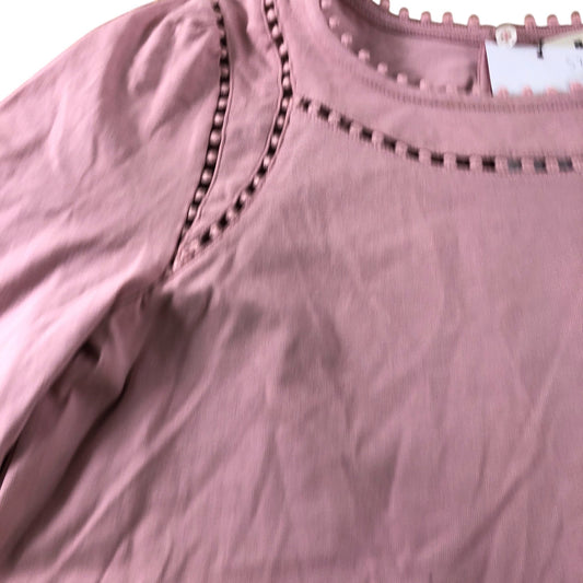 Boden Pink Long Sleeve Blouse - Size 8