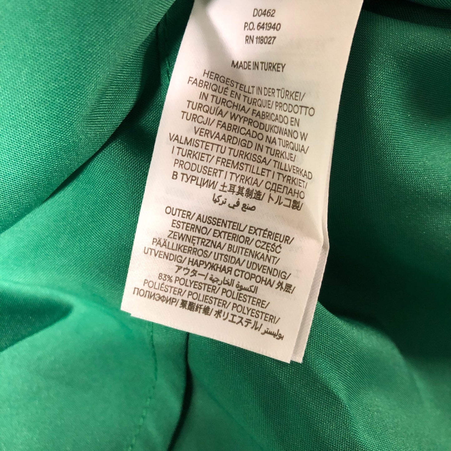 Green V Neck Sleeveless A Line Dress UK12 Women's Summer Style