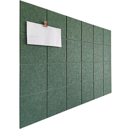 DECORITA Cork Board Wall Mounted Notice Board Office Organiser Tree Green