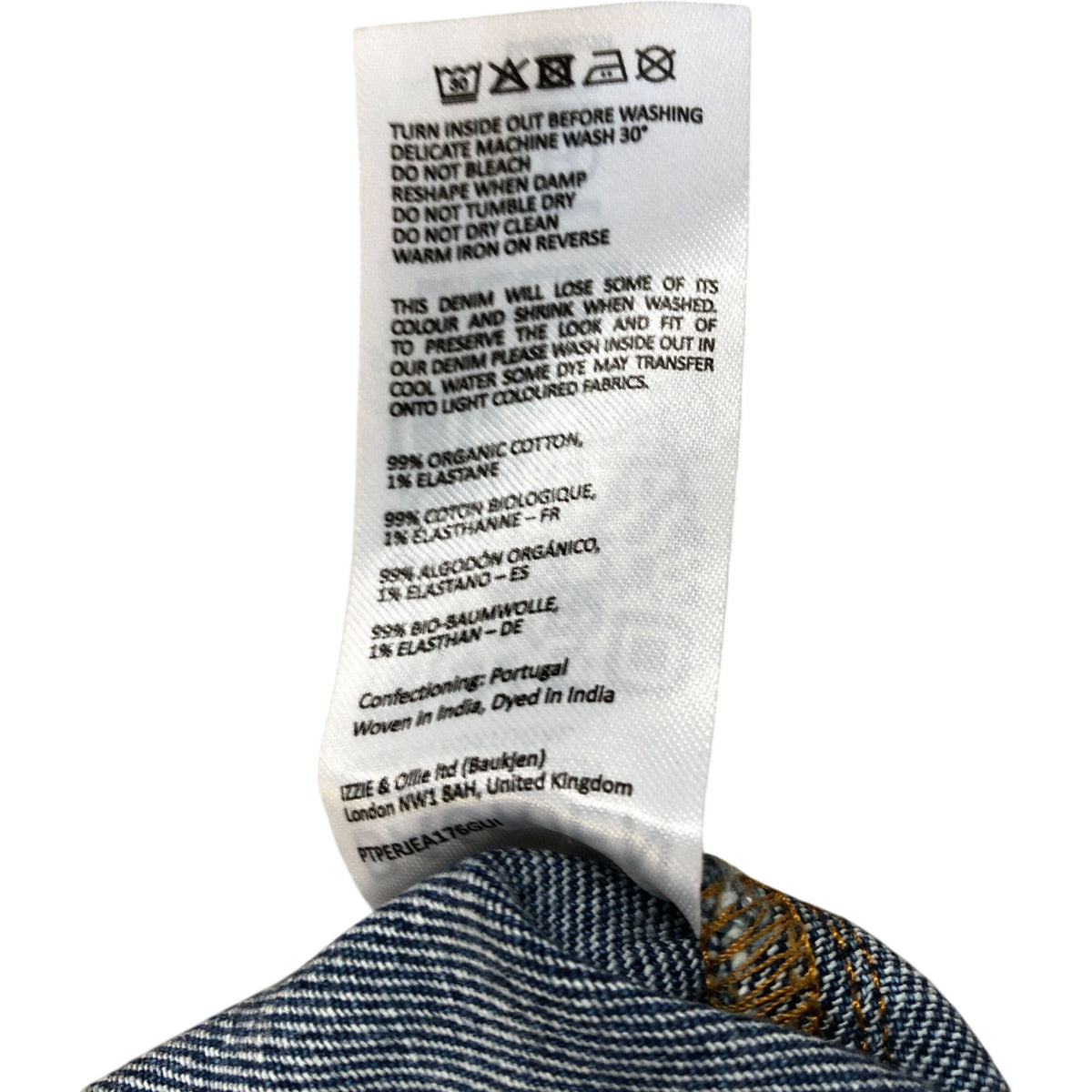 Baukjen Wide Leg Jeans Women's Size 12 Organic Cotton Blue Casual Wear