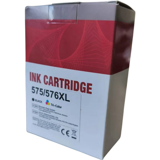 High Capacity Ink Cartridge Set 575 576XL Black Tri-Color Compatible Printers