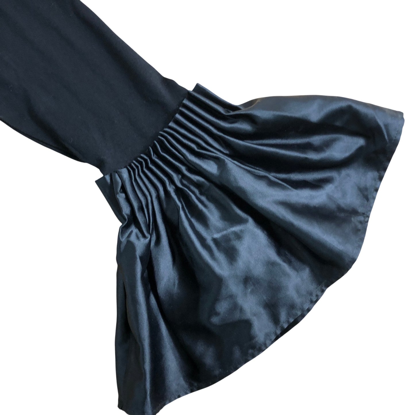 Branded Black Flared Sleeve Top UK 12 Women's