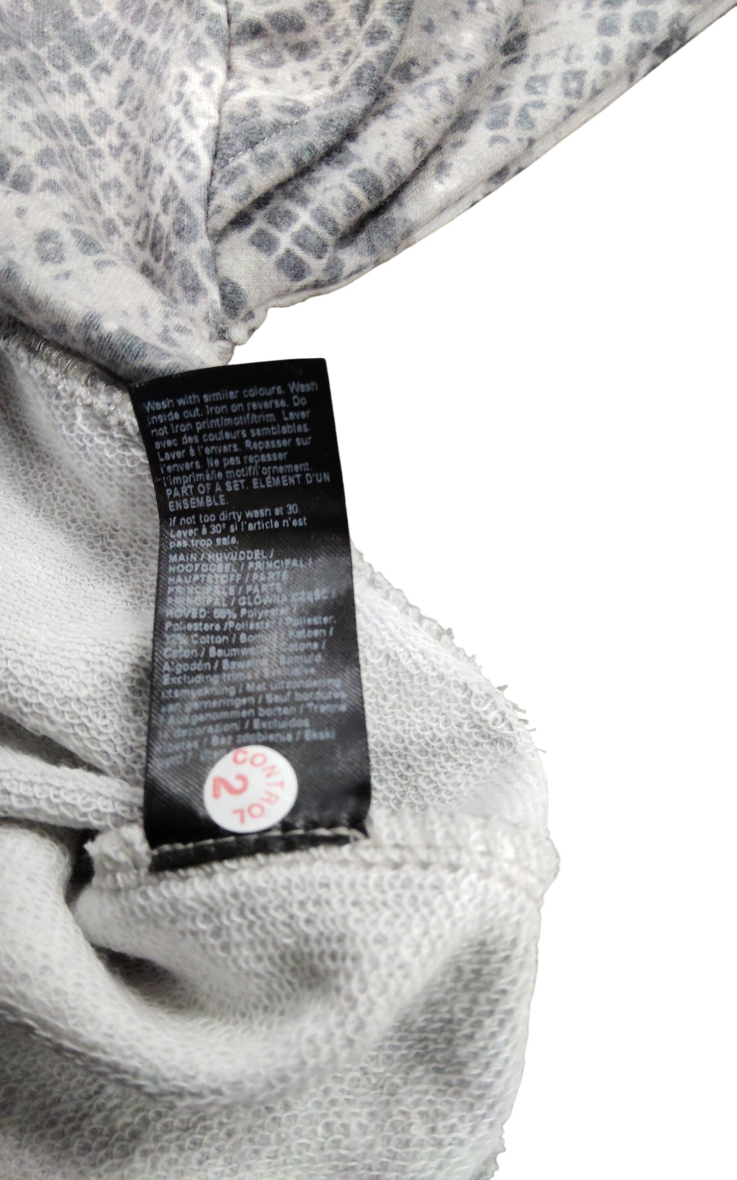 River Island Girls 4-5 Years Outfit Set Grey Snake Print Long Sleeve Top