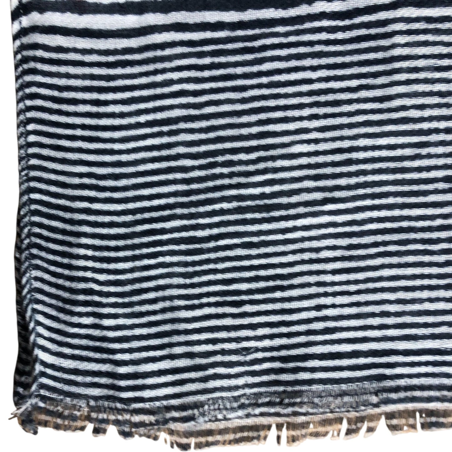 Weird Fish Salma Navy Scarf Striped Pattern