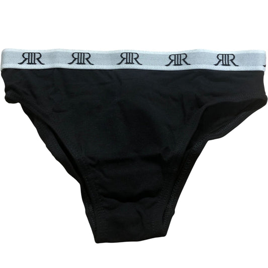 River Island Girls Briefs Size 5-6 Years Soft Cotton Black Underwear 10 Pairs