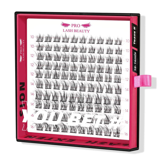 Pro Lash Beauty Cluster Lashes 100 Mix 10 to 16mm DIY Faux Eyelash Extensions