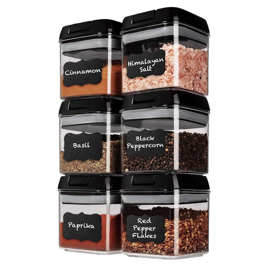 Air Tight Food Storage Containers Set 6 Piece BPA Free Kitchen Organisers