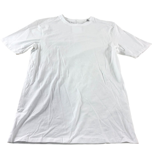 River Island White Muscle Fit T-Shirt - Size Medium