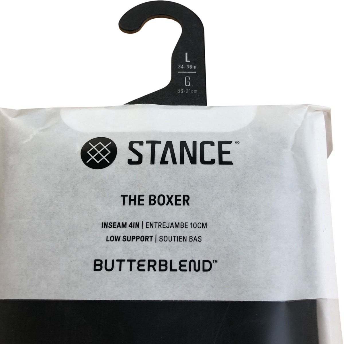Stance Butterblend Black Boxer Briefs Size Large