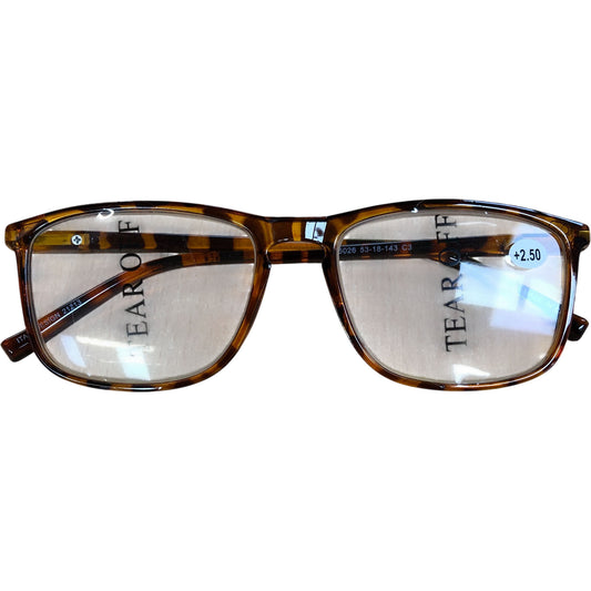 Occi Chiari Reading Glasses Tortoiseshell Modern Soft Fit +2.50