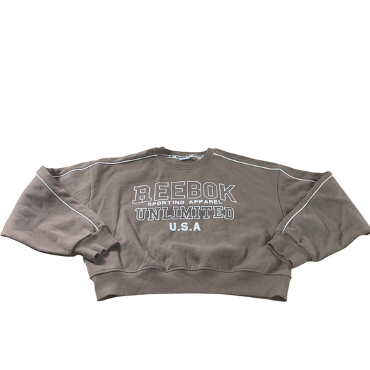 Reebok Unlimited Sweatshirt Kids 13 Years Brown Sporting Apparel U.S.A