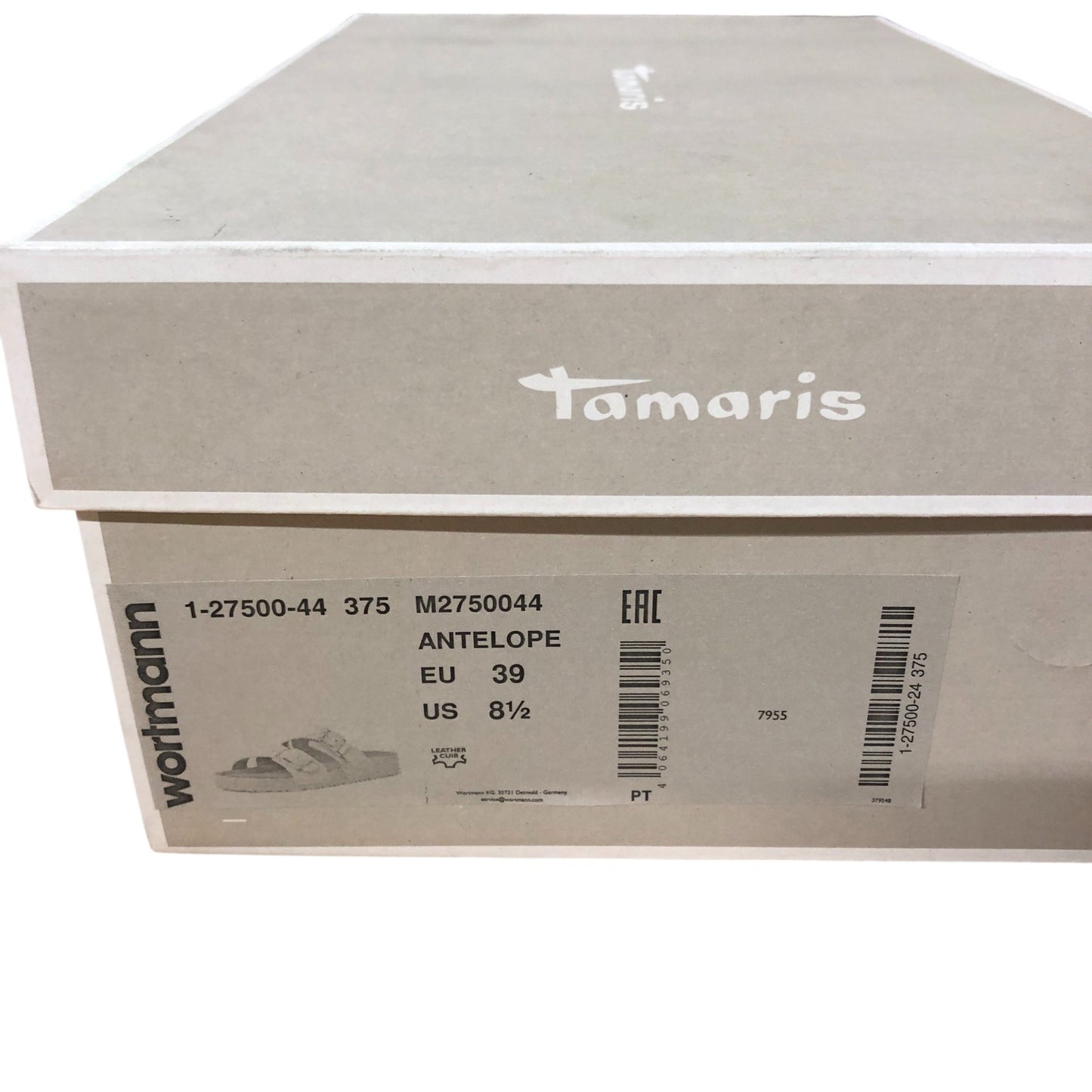 Tamaris Antelope Sandals UK6 Women's Beige Suede Buckle Comfort Shoes