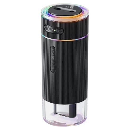 WSKEN Portable Humidifier H04 Compact 350ml Double Spray Cool Mist Black