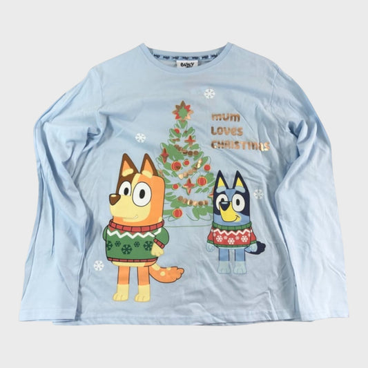 Bluey Mum Loves Christmas Pyjama Set Long Sleeve Top & Pants