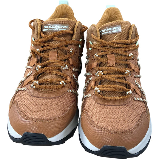Skechers Bobs Sport Trainers UK3 Women's Memory Foam Rust Brown