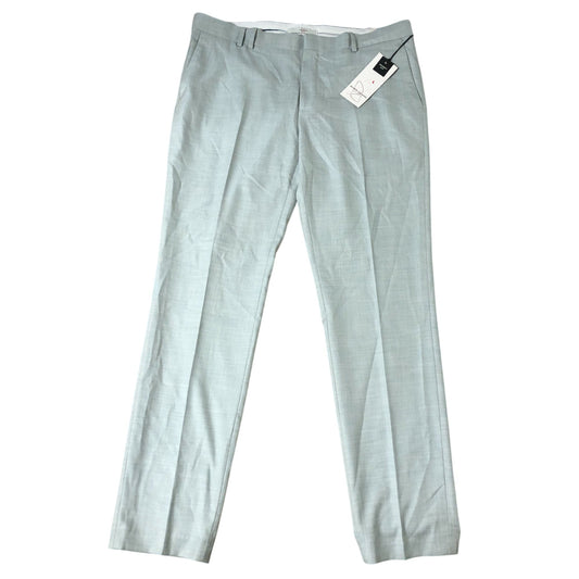River Island W28 L32 Men's Skinny Fit Trousers Light Green Slim Stretch Style