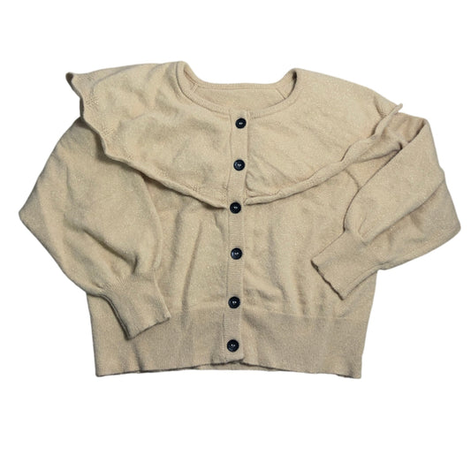 Branded Girls Cardigan Size 8-9 Years Gold Knitted Button Detail Top