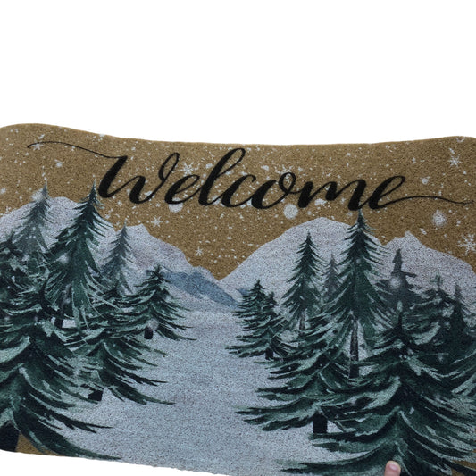 Welcome Doormat Winter Design 17 X 29 Inch